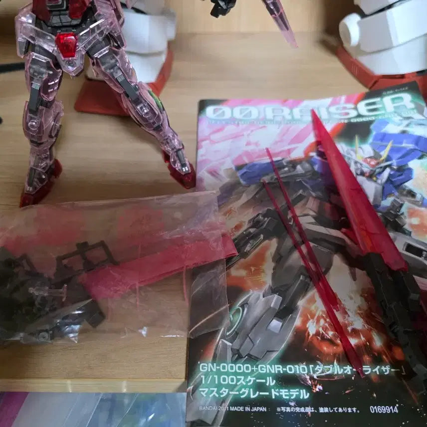[BUNJANG] MG 00 Trans-Am Raiser Clear Ver. Unassembled Model Kit / MG더블오 트랜즈암 라이저 클리어 가조