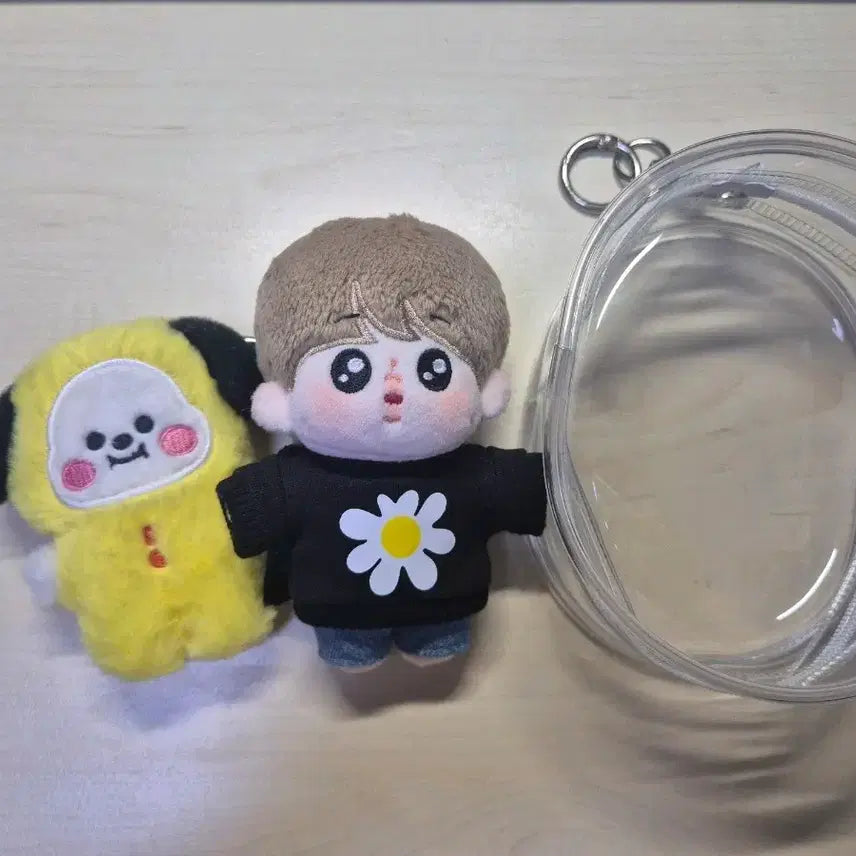 [BUNJANG] BT21 Chimmy Flat Fur Keychain Pouch Set / 모옹찜 bt21 플랫퍼 치미 키링 판매 양도합니다