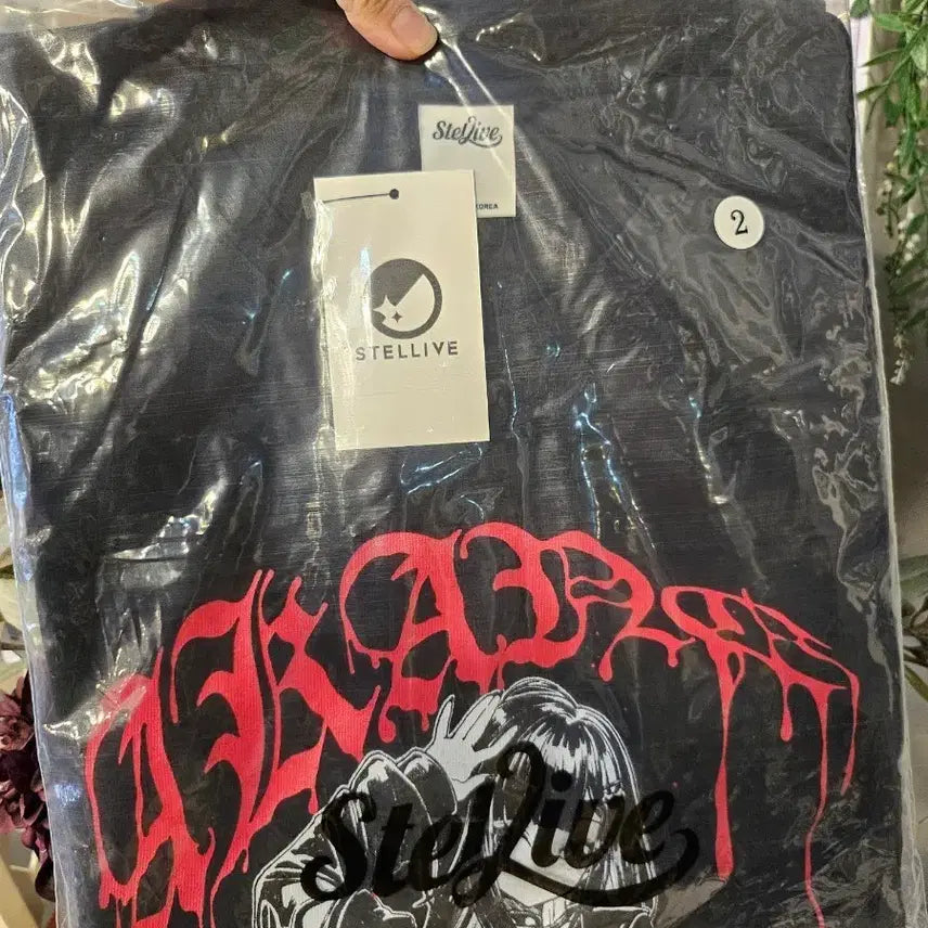 [BUNJANG] Stellive Rize Black T-shirt Size 2 / 스텔라이브 리제 반팔티 블랙 2사이즈