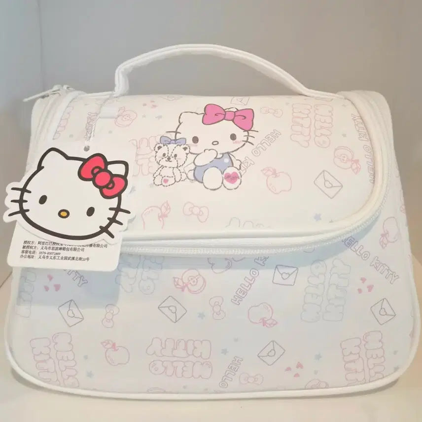 [BUNJANG] Hello Kitty Pouch White New / 헬로키티 파우치 화이트 새상품