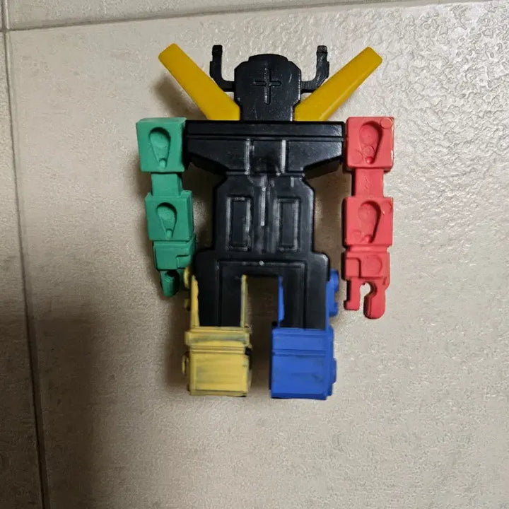 [BUNJANG] Custom Painted Voltron Black Lion Figure / 고전 볼트론_커스텀