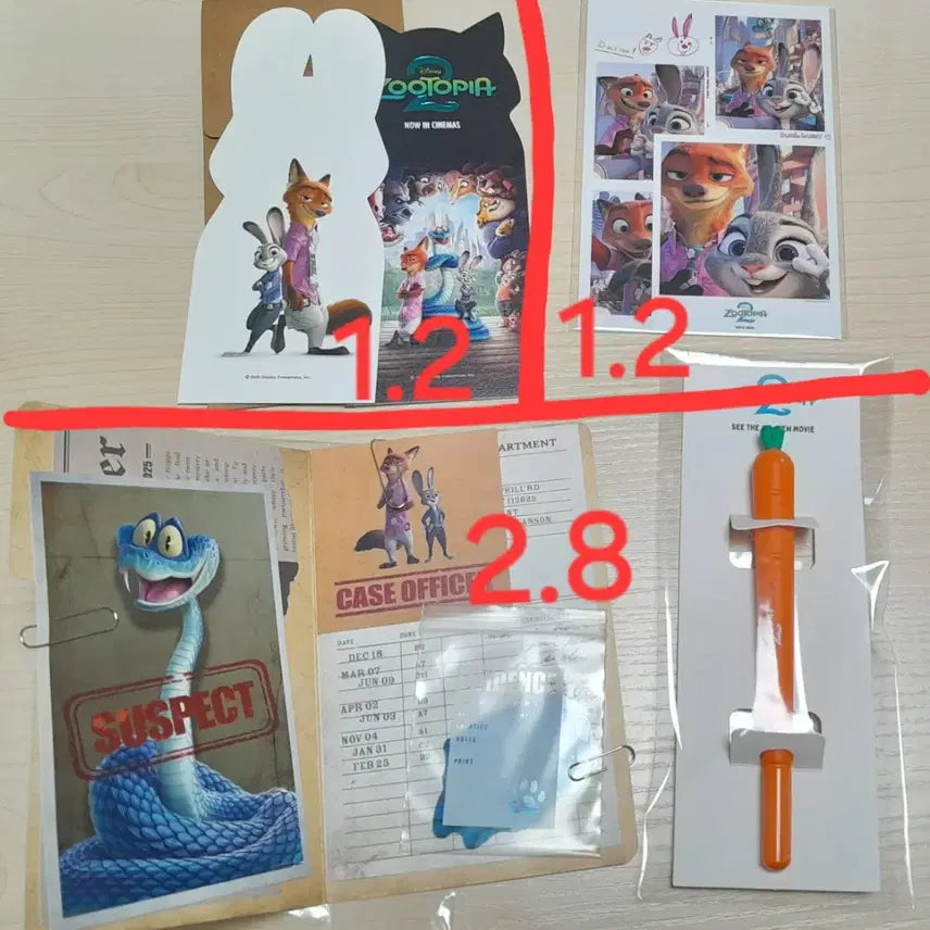 [BUNJANG] Zootopia 2 Movie Exclusive Set / 주토피아2 영화 특전 양도 판매