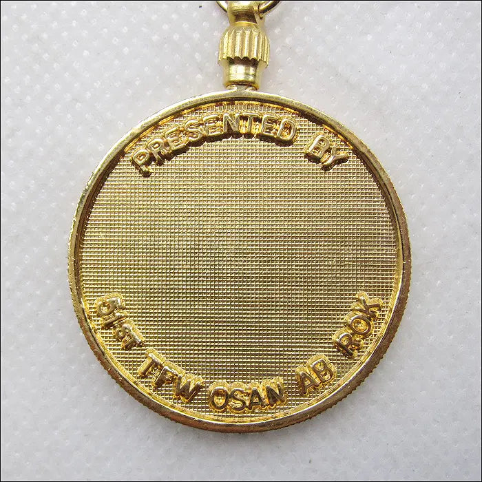 [BUNJANG] 5th Air Force Keyring - 51st Fighter Wing Commemorative / 오산 51전투비행단 증정 미육군 제5항공대(5th Air Force) 키링 (k252)