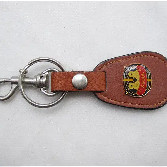 [BUNJANG] 1988 Seoul Olympics Tiger Leather Keychain / [키링, 열쇠고리] 88서울올림픽 호랑이 가죽 열쇠고리 (k256)