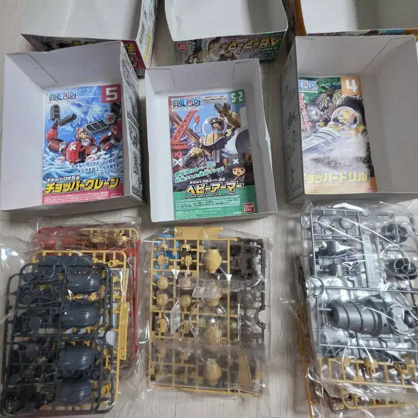 [BUNJANG] One Piece Chopper Robo Set (Parts 1, 2, 4, 5) / 원피스 쵸파 로보 1,2,4,5호 일괄