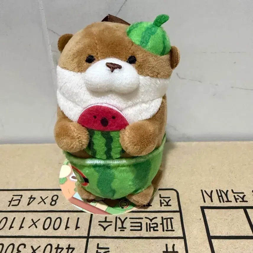 [BUNJANG] Uso Uso-chan Watermelon Plush Keychain 8cm / 수박먹는 우소우소짱 인형키링8cm