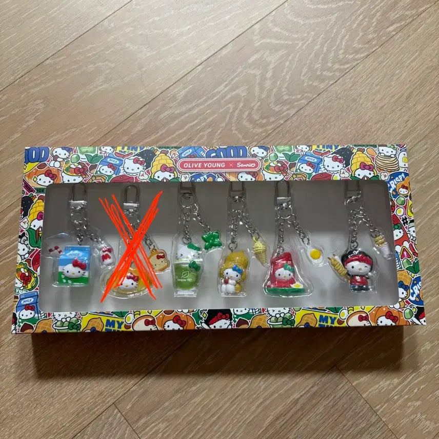 [BUNJANG] Olive Young Hello Kitty Keyring Snack Set (Salt Bread Excluded) / 올리브영 헬로키티 키링 간식세트 *소금빵 미포함*