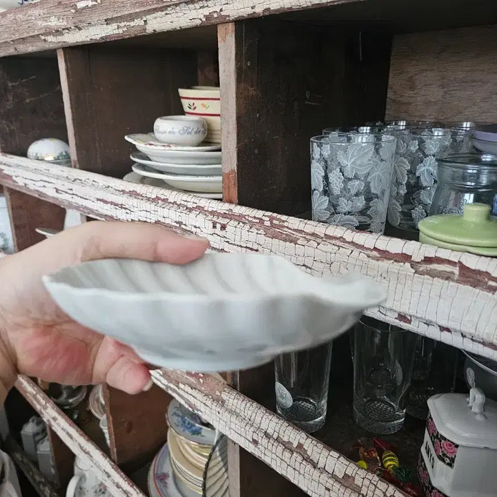 [BUNJANG] French Vintage Scallop Shell Dish / 프랑스 빈티지 조개 모양 접시