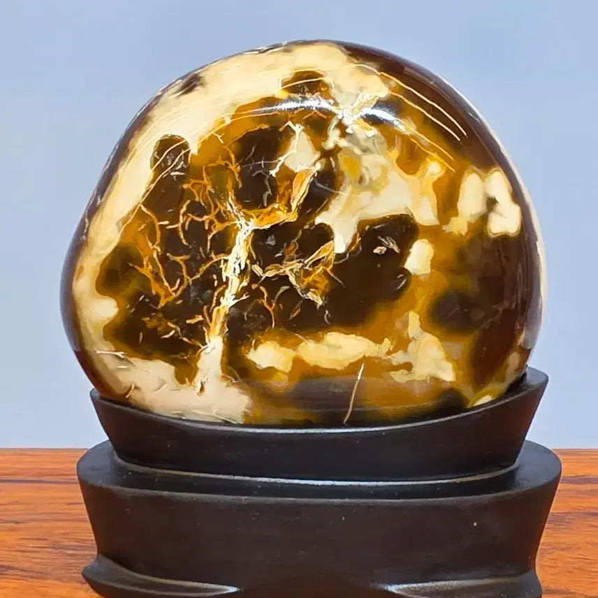 [BUNJANG] Madagascar Agate Stone Display / 26091019 좋은 기운을 내뿜고 컬러와 문양이 영롱한 마다가스카르 마노석 광물 수석 팝니다