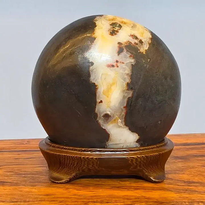 [BUNJANG] Chinese Decorative Stone (Bingsu-Inspired) / 26091023 시원한 빙폭을 연상시키는 중국 문양석 연마석 수석 팝니다