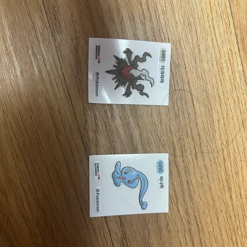 [BUNJANG] Pokemon Stickers Darkrai &amp; Manaphy Bundle / 포켓몬띠부실 팝니다