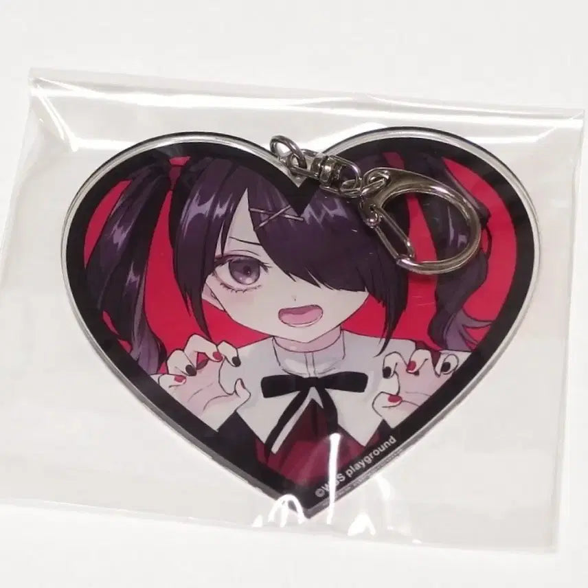 [BUNJANG] Need Girl Overdose Ame-chan Heart Keyholder / 니디걸 오버도즈 아메쨩 하트 키홀더 미개봉 아메 쵸텐 굿즈