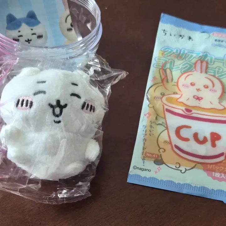 [BUNJANG] Chiikawa Sitting Plush, Usagi Clear Card Bundle / 치이카와 앉는 누이, 우사기 클리어 카드 판매합니다