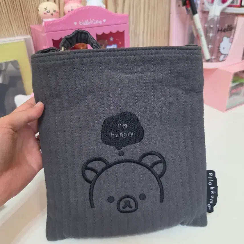 [BUNJANG] Rilakkuma Monochrome Crossbody Bag / 리락쿠마 모노크롬 크로스백