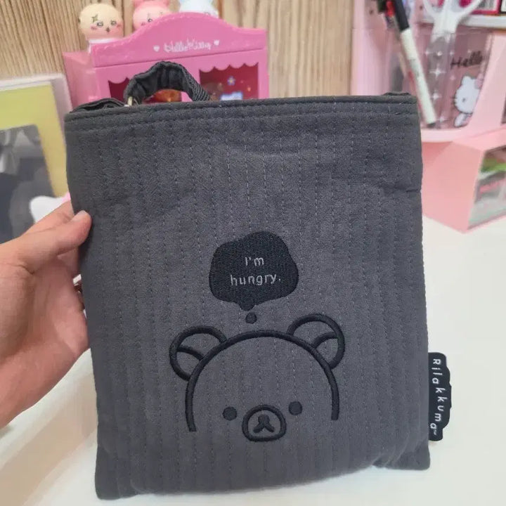 [BUNJANG] Rilakkuma Monochrome Crossbody Bag / 리락쿠마 모노크롬 크로스백