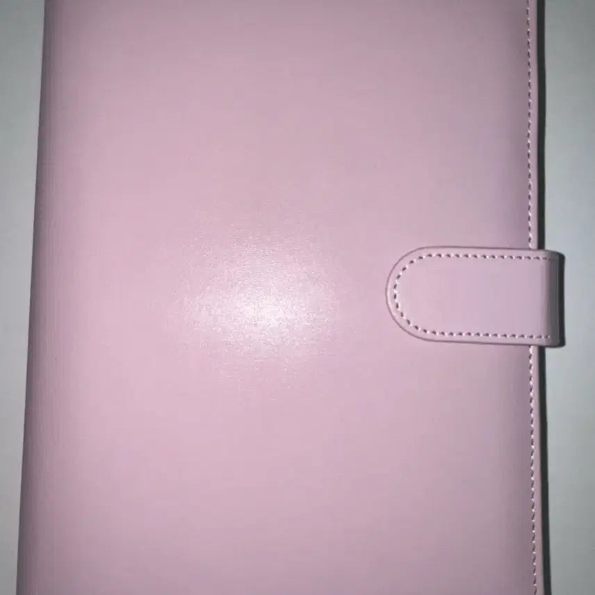 [BUNJANG] Macaron 6-Hole Binder Pink A5 with 10 Double-Sided Sleeves / 마카롱 6공 핑크 바인더 A5 양면속지 10장포함