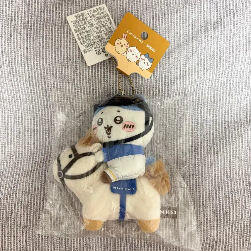 [BUNJANG] Chiikawa Hachiware Horse Riding Mascot Mini / 치이카와 먼작귀 하치와레 승마 마스코트 미니소
