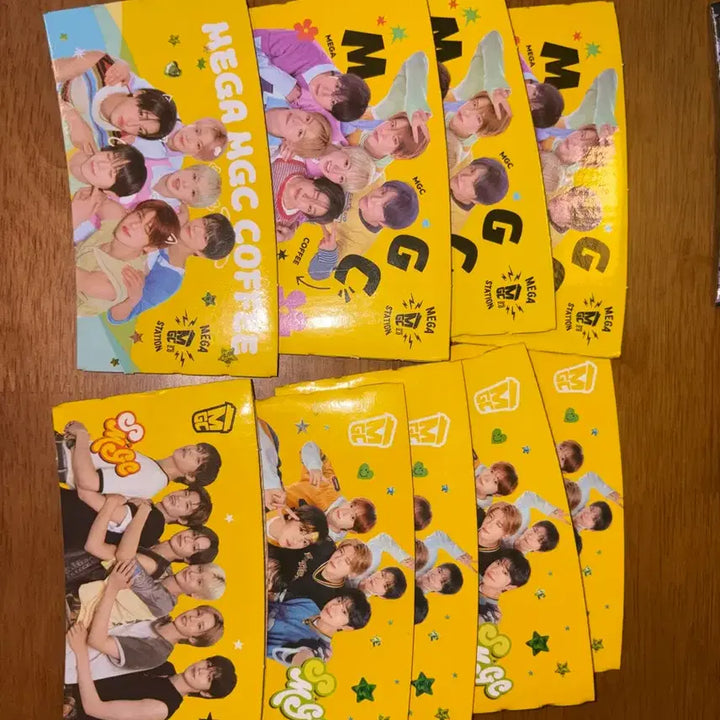 [BUNJANG] NCT WISH RIIZE MEGA COFFEE Cup Holder Set / 엔시티위시 라이즈 메가커피 컵홀더(20장)