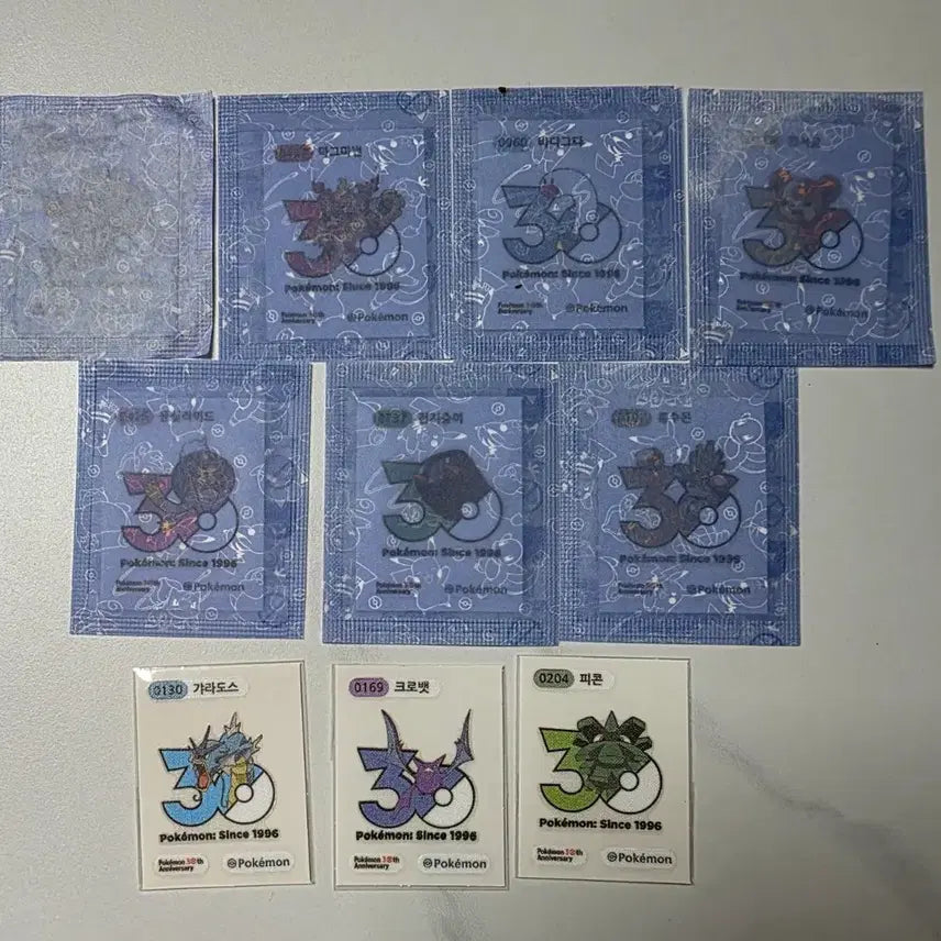 [BUNJANG] Pokemon 30th Anniversary Stickers Bundle Set / 포켓몬 신상 30주년 띠부씰 일괄판매