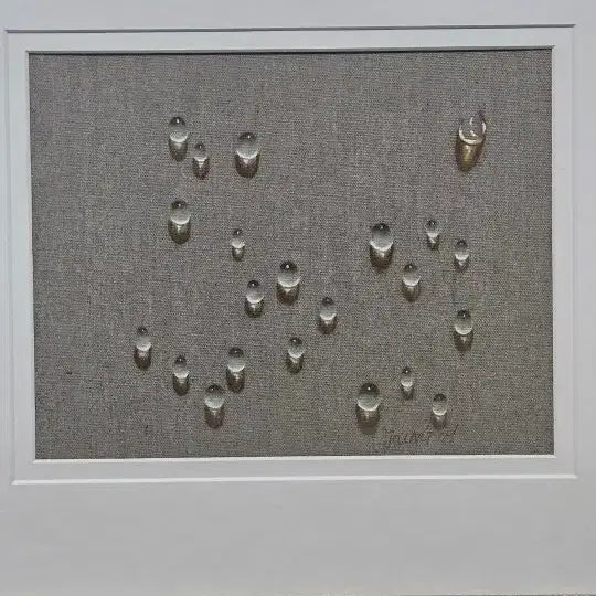 [BUNJANG] 43cm Teardrop Painting Framed Art / 48.  43 센치4호사이즈물방울그림