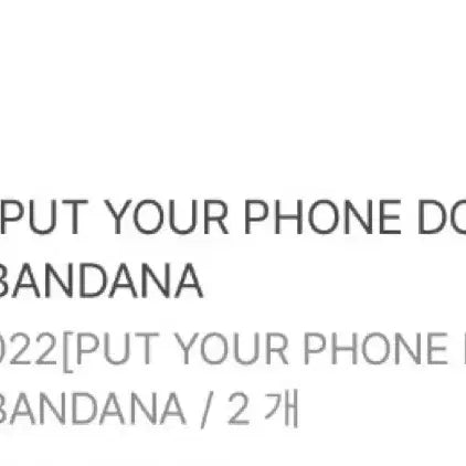 [BUNJANG] CORTIS PYPD in JAPAN Bandana / CORTIS PYPD IN JAPAN 코르티스 일본콘MD 반다나