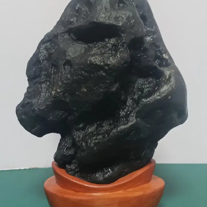 [BUNJANG] Natural Stone Sculpture with Wooden Base / 수석(변화석)