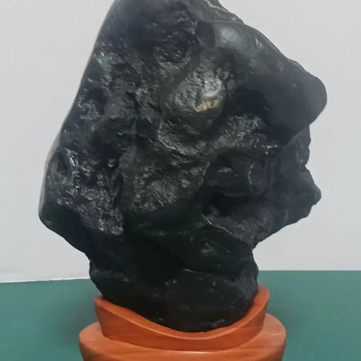[BUNJANG] Natural Stone Sculpture with Wooden Base / 수석(변화석)