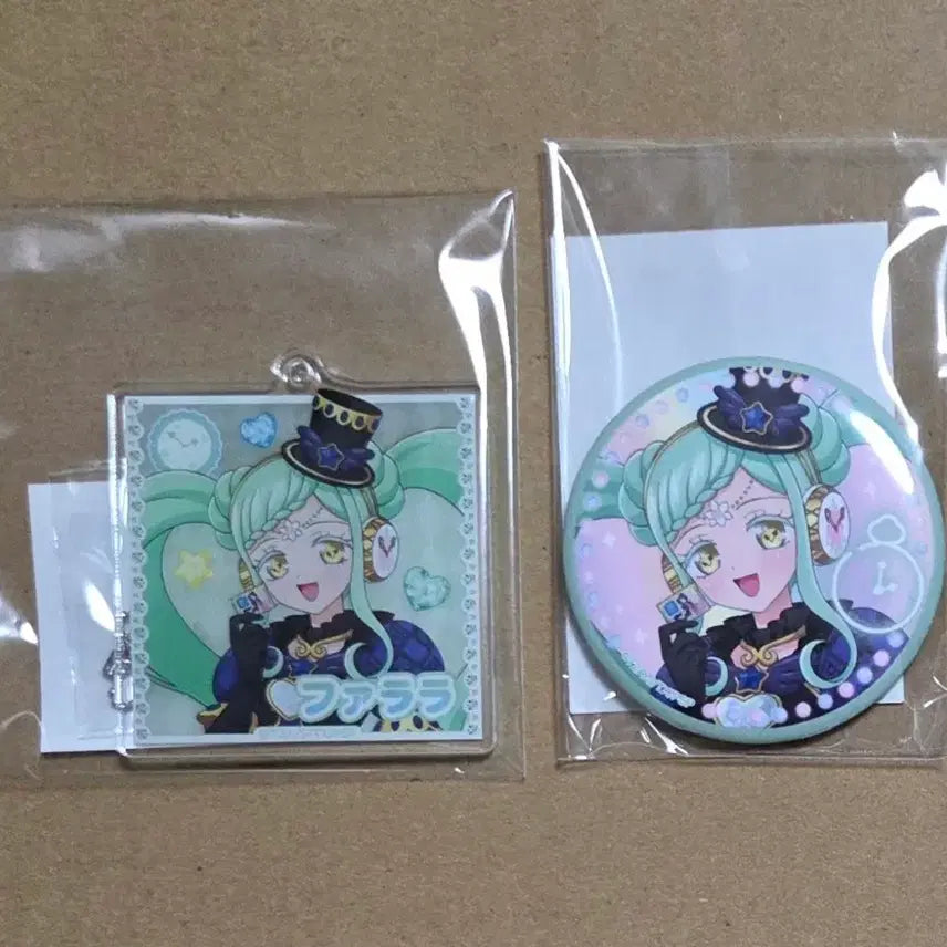 [BUNJANG] Idol Time PriPara Pretty Series 15th Anniversary Marukuji Parara Acrylic Keyring &amp; Can Badge Bundle Set / 아이돌타임 프리파라 프리티 시리즈 15주년 마루쿠지 파라라 아크릴 키링, 캔뱃지 일괄 판매