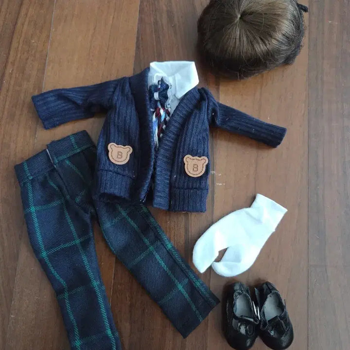 [BUNJANG] Doris Doll 30cm Boy School Uniform Outfit Set / 구체관절인형 도리스돌30 남아 교복 의상 세트