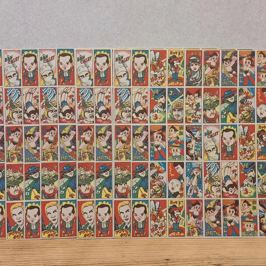 [BUNJANG] Astro Boy Original Stickers (Set of 5) / 아톰딱지 1950년대 오리지널 5장