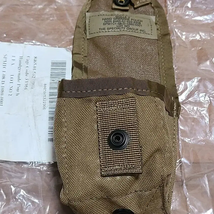 [BUNJANG] USMC Original "Coyote Brown" Snap Button Pouch / 미군 미해병대 오리지날 USMC 코요테브라운칼라 똑딱단추