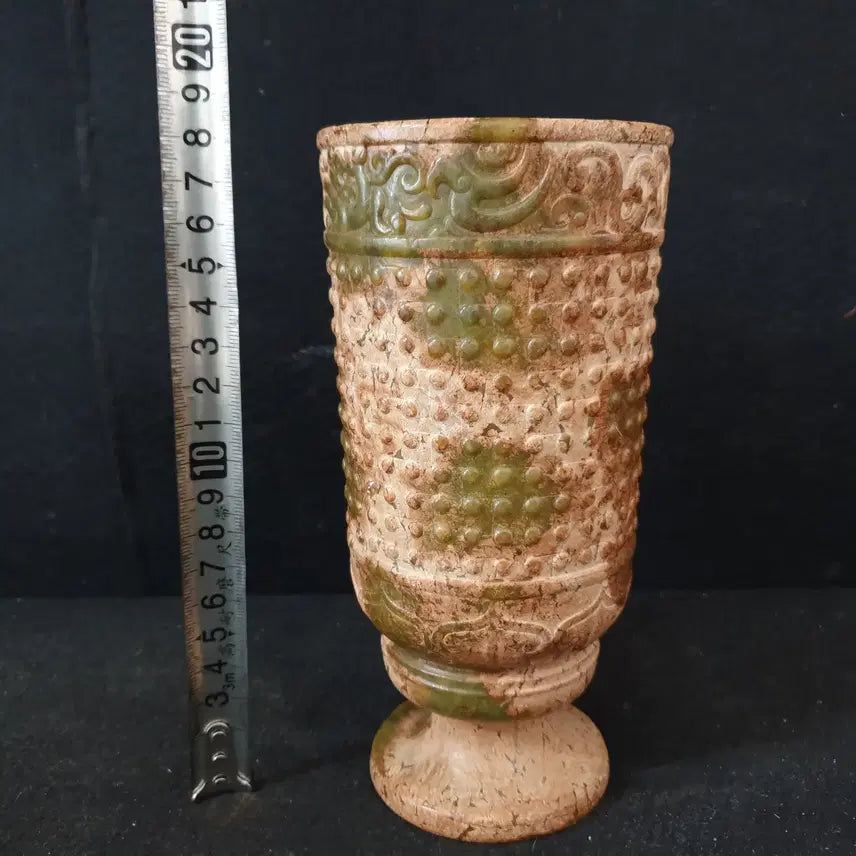 [BUNJANG] Excavated Huazhengyu Jade Cup / (수원만물)출토 화전옥 통옥 옥잔
