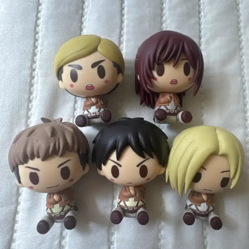[BUNJANG] Attack on Titan Chokonokko 5-Piece Figure Set / 진격의 거인 초코노코 5종 세트