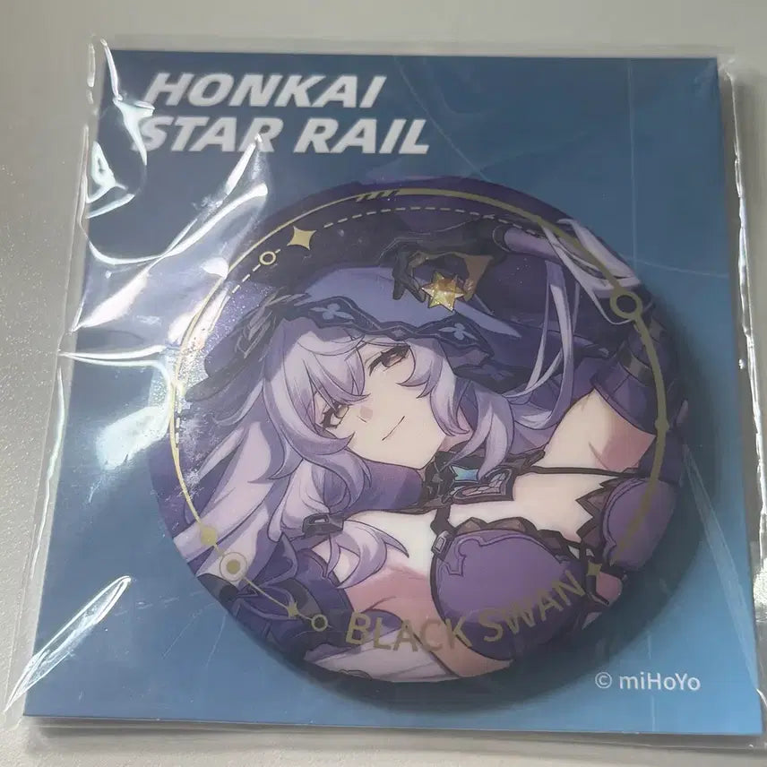 [BUNJANG] Honkai Star Rail Black Swan Can Badge (Sealed) / 미개봉) 붕괴 스타레일 블랙 스완 캔뱃지