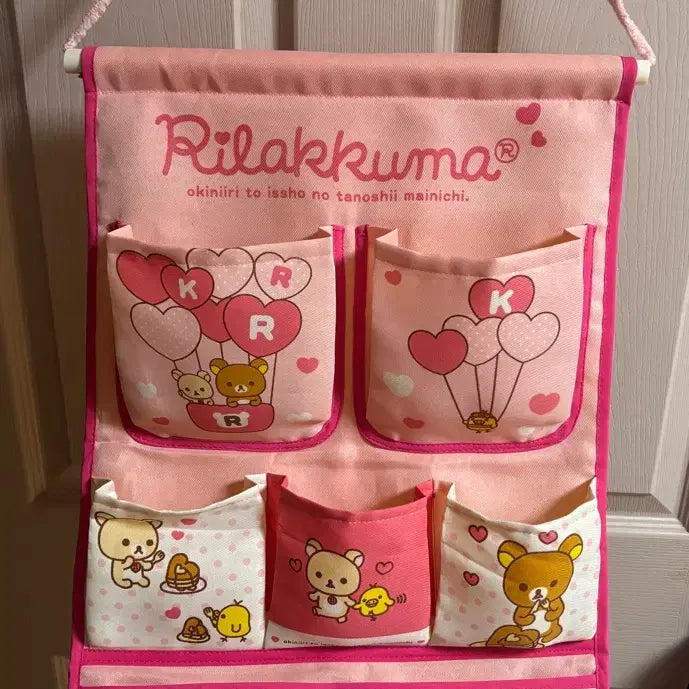 [BUNJANG] Vintage Rilakkuma Pink Wall Pocket / (고전) 리락쿠마 핑크 월포켓