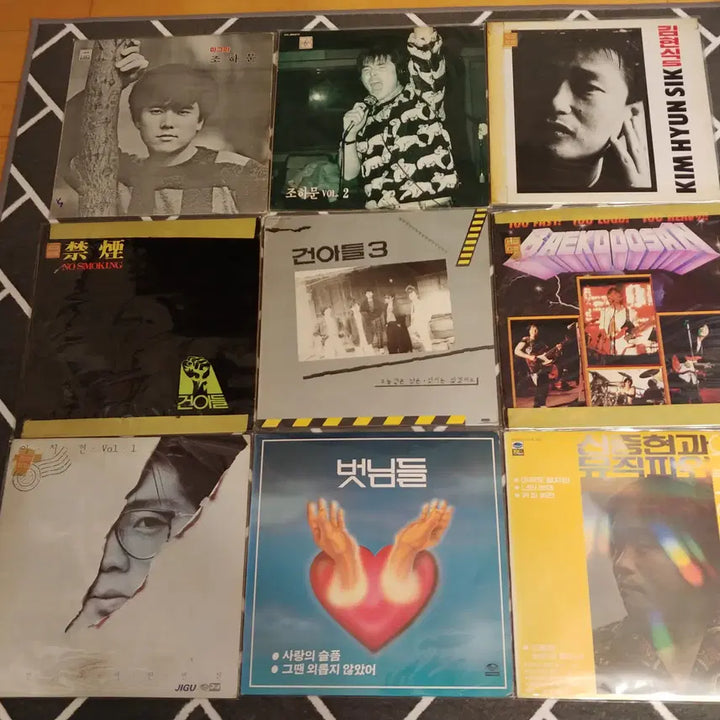 [BUNJANG] Korean Music LP Records Bundle / 가요 LP레코드판 9장-8 판매합니다.