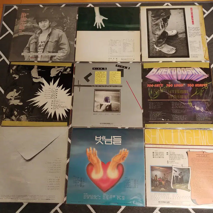 [BUNJANG] Korean Music LP Records Bundle / 가요 LP레코드판 9장-8 판매합니다.