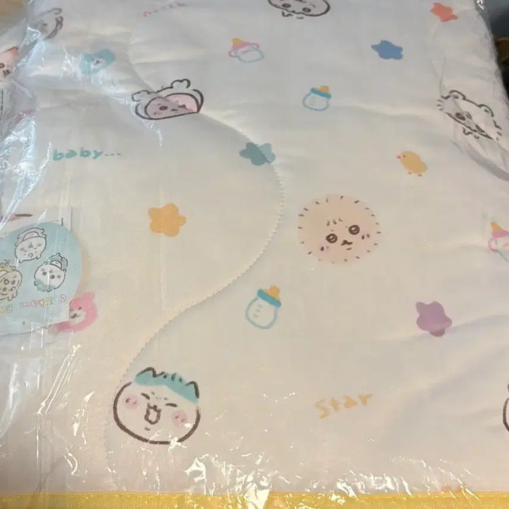 [BUNJANG] Chiikawa Baby Cooling Blanket (Yellow) / 치이카와 베이비 냉감 블랭킷(옐로우)