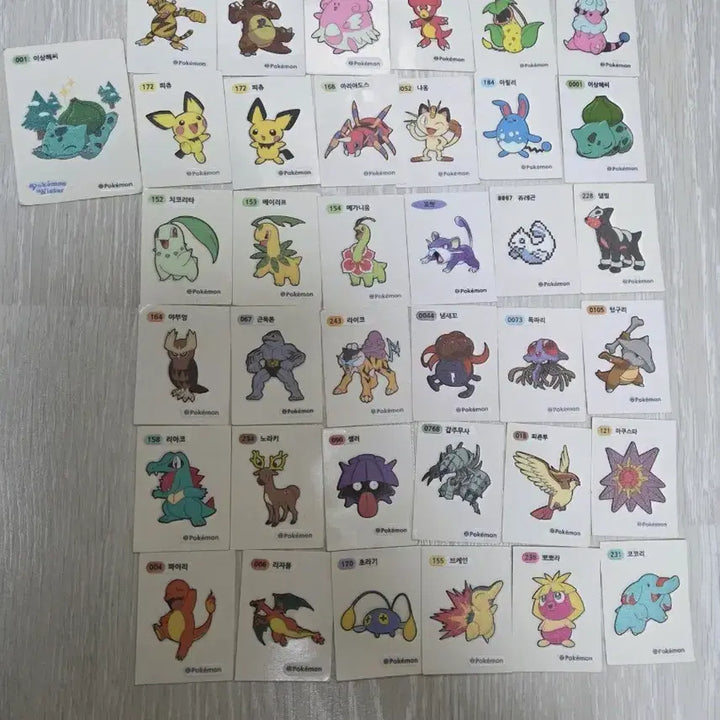 [BUNJANG] Pokemon Sticker Bundle Set / 포켓몬 띠부씰 일괄