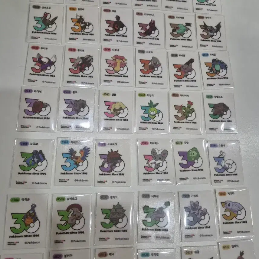 [BUNJANG] Pokemon 30th Anniversary Logo Seal / 포켓몬 30주년 로고씰