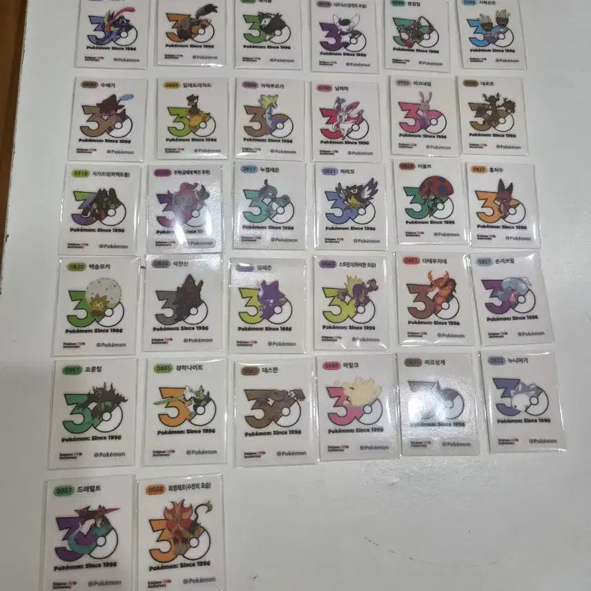 [BUNJANG] Pokemon 30th Anniversary Logo Seal / 포켓몬 30주년 로고씰