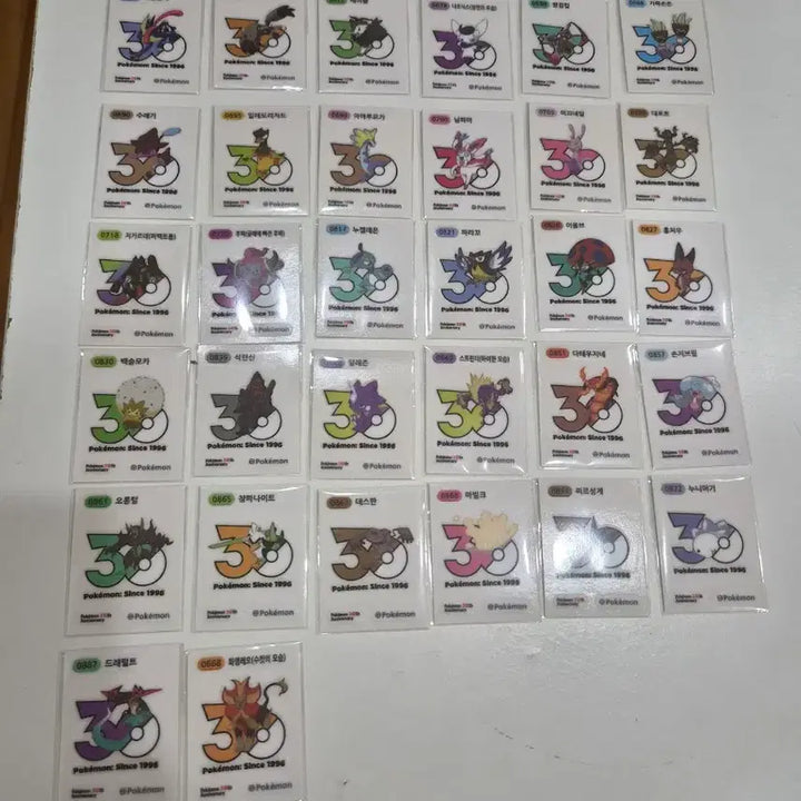 [BUNJANG] Pokemon 30th Anniversary Logo Seal / 포켓몬 30주년 로고씰