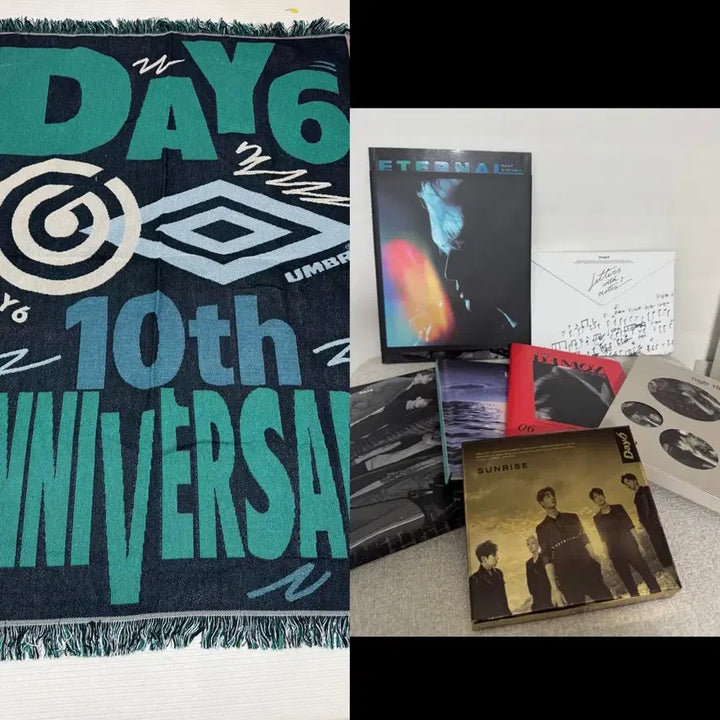 [BUNJANG] Day6 Umbro Blanket Bundle Set / 데이식스 엄브로 담요 + 앨범 일괄