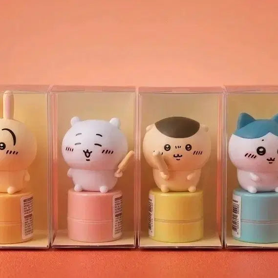 [BUNJANG] Bunny Friends 4-Piece Figure Stamp Set (New) / 먼작귀 피규어 스탬프 4종 세트(새 상품)