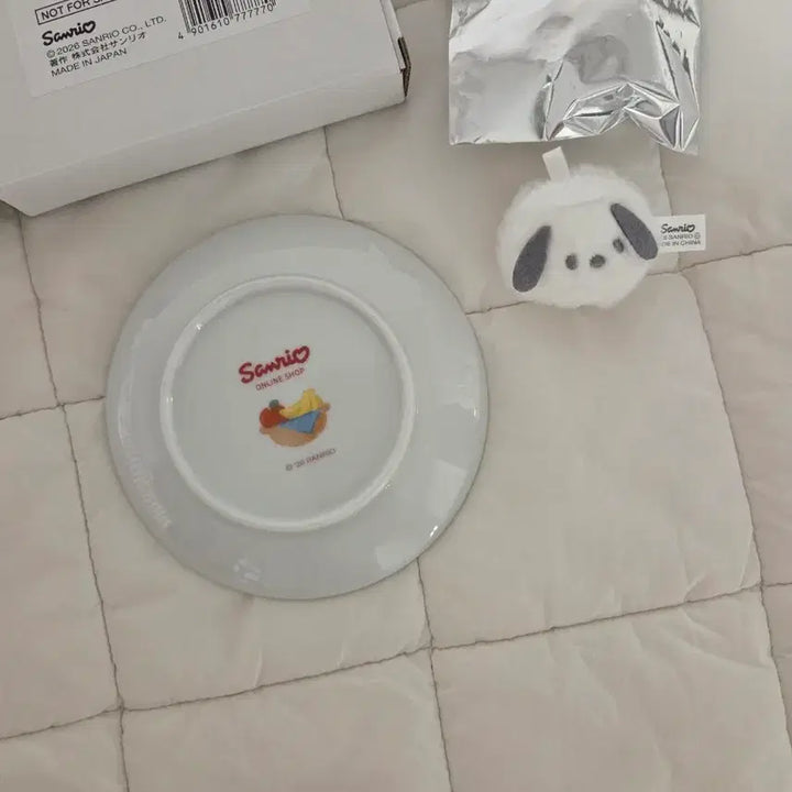 [BUNJANG] Sanrio Pochacco Mini Plate and Keyring Bundle Set / (일괄) 산리오 그릇 포차코 포챠코 인형 키링 산리오 노벨티