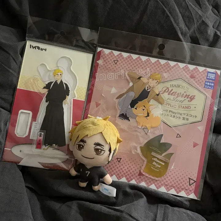 [BUNJANG] Osamu Miya Acrylic Stand &amp; Plush Set / 아츠무 아크릴 인형 팔아요