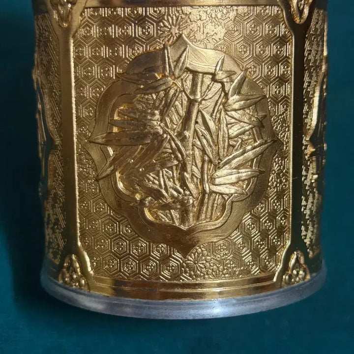 [BUNJANG] Tumasek Gilt Pewter Tea Caddy (Small) / tumasek 투마섹 주석 금장 차통 찻통
