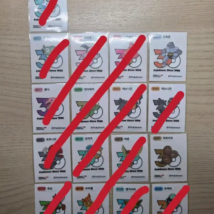 [BUNJANG] Pokemon 30th Anniversary Logo Sticker / 포켓몬 30주년 로고 띠부씰 판매