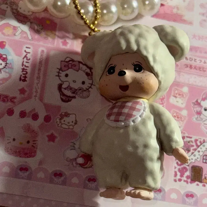 [BUNJANG] Monchhichi Charm Keychain / 몬치치 키링 가챠 챠무