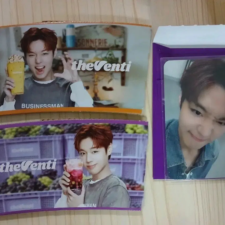 [BUNJANG] Park Ji Hoon The Venti Photocard &amp; 2 Types Cup Holders / 박지훈 더벤티 포토카드  찡긋지후니 랑 컵홀도2종